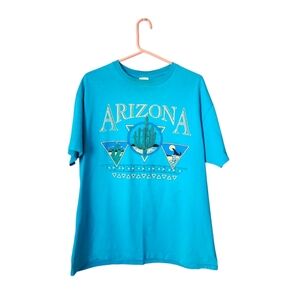 ARIZONA x VINTAGE 80s tourist tee graphic tee‎ in teal size XL